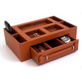 Tan Leather Valet Box